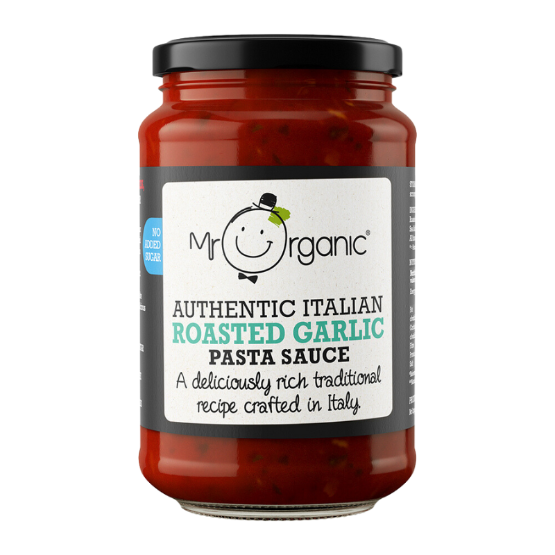 Mr Organic Healthier Choice Roasted Garlic Pasta Sauce