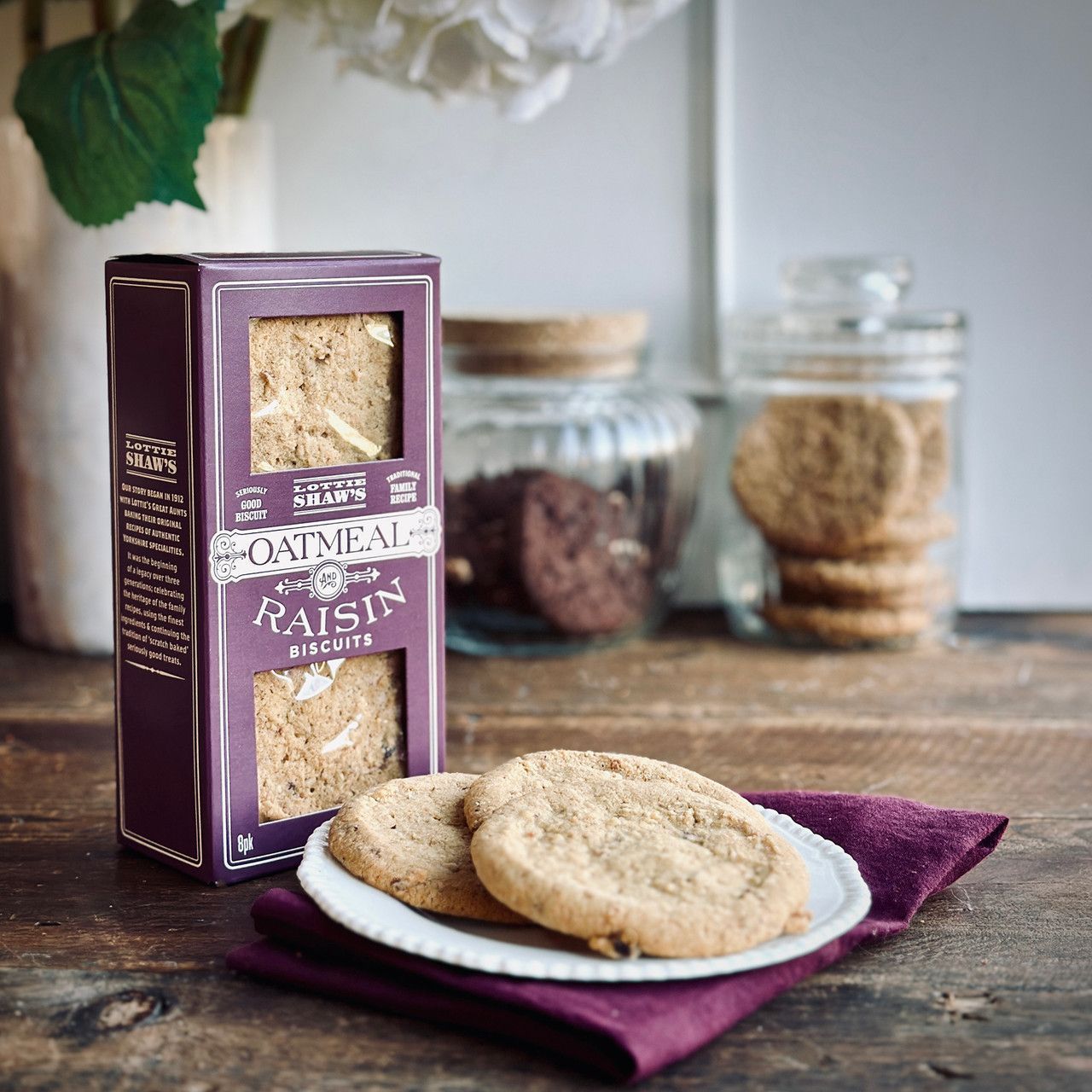 Lottie Shaw's Oatmeal & Raisin Biscuits