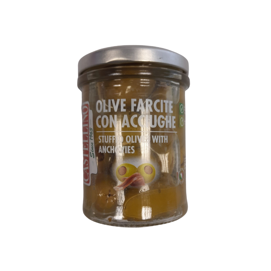 Castellino Stuffed Olives with Anchovies 180g