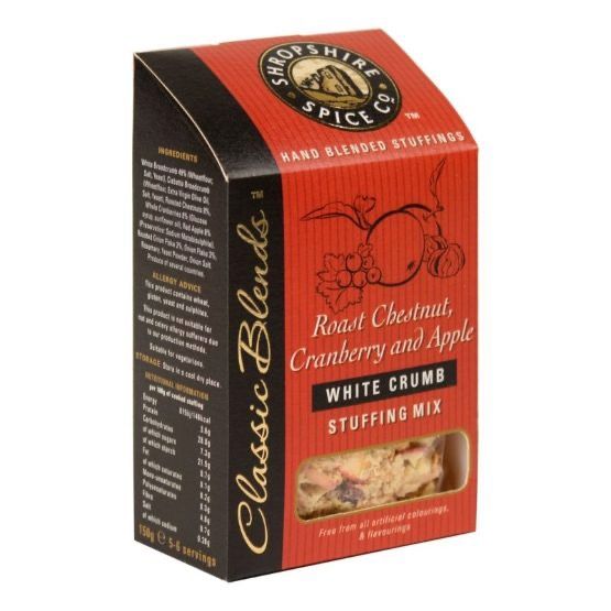 Shropshire Spice Co Roast Chestnut, Cranberry & Apple White Crumb Stuffing Mix