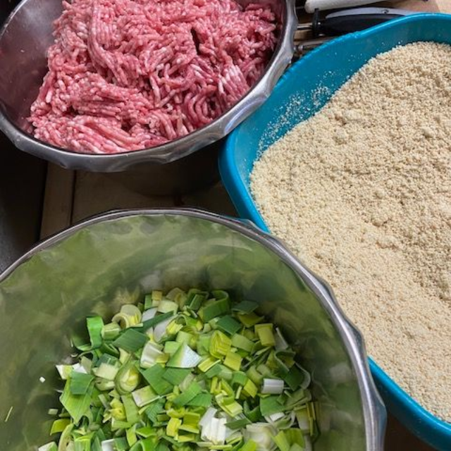 Tony Neary Butchers sausage ingredients