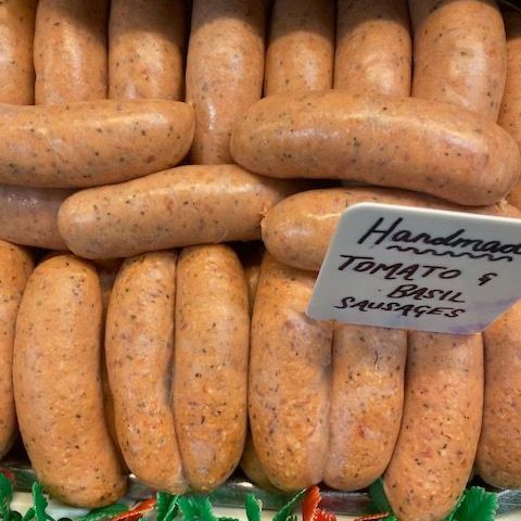 Tony Neary Butchers Tomato & basil sausages
