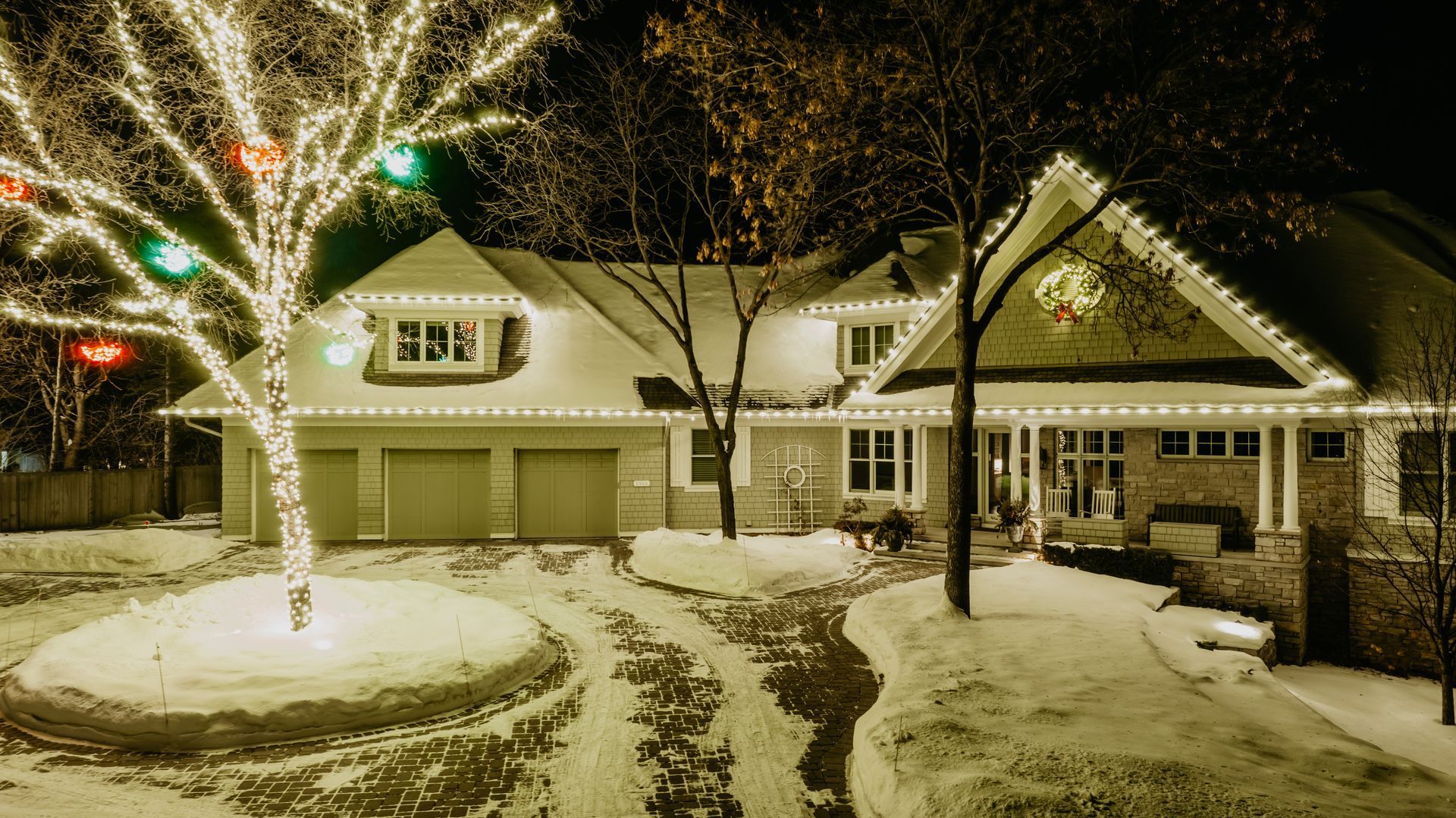 christmas lights for roof line