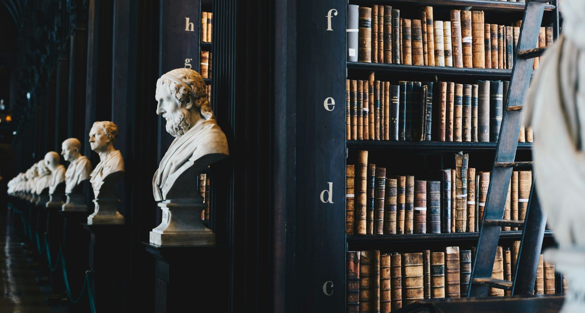 books in a library