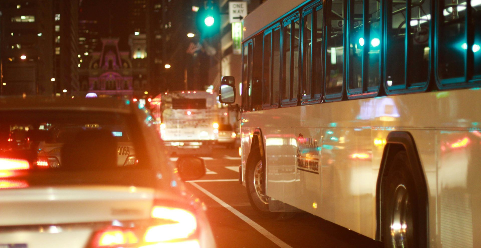 bus on the street
