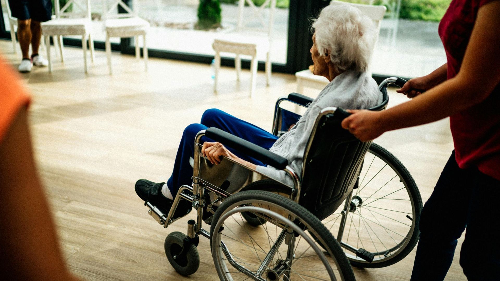 woman in wheelchair
