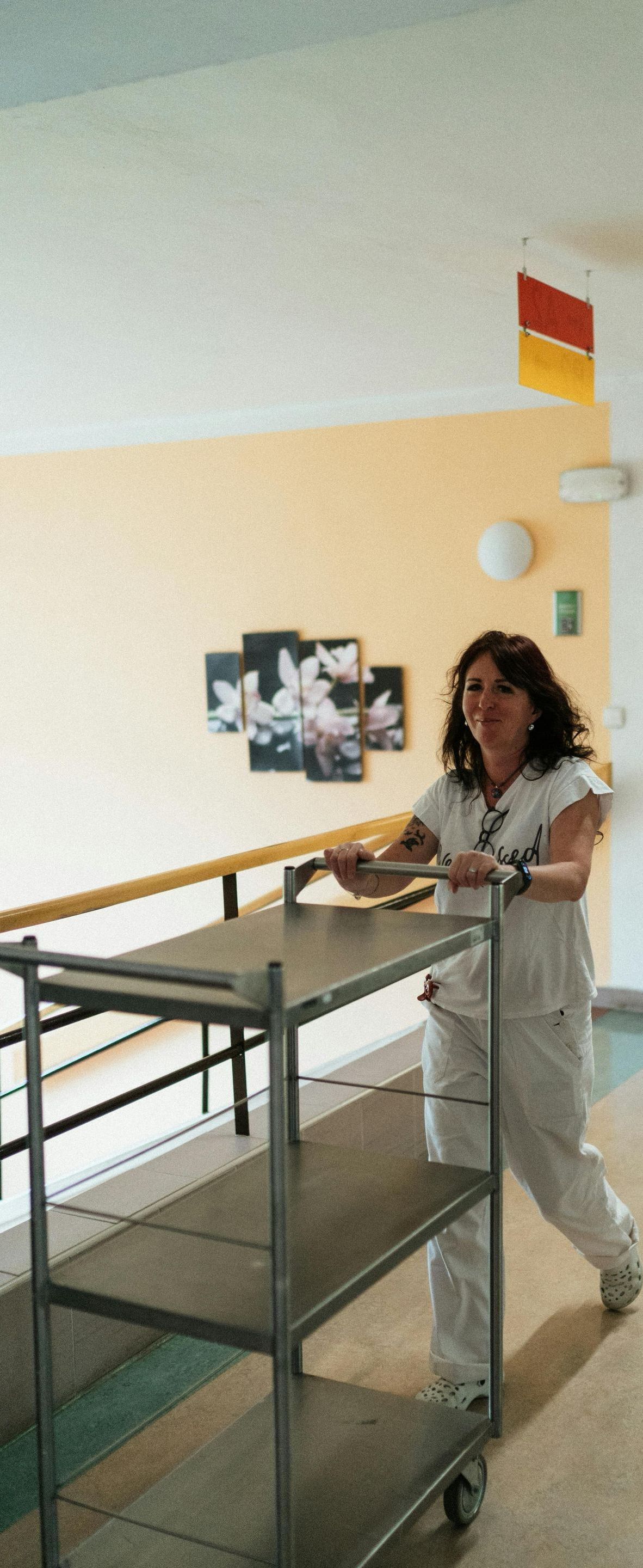 female worker in a nursing home