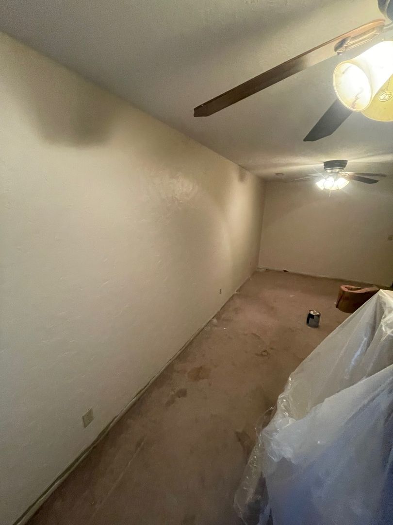 Initial assessment of bedroom water damage in Branson home