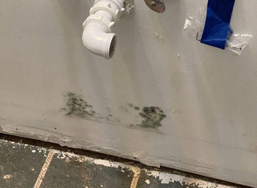 bathroom sink removed