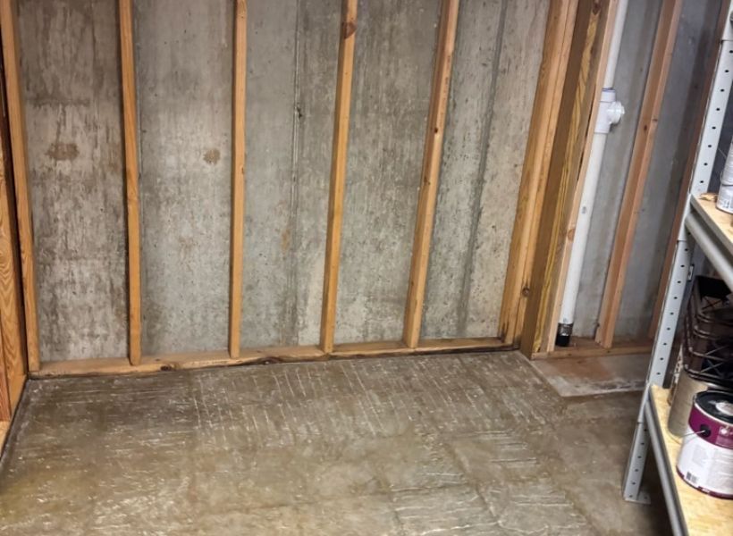 bedroom after water mitigation