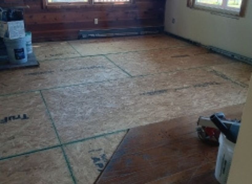 living room floor-during 1