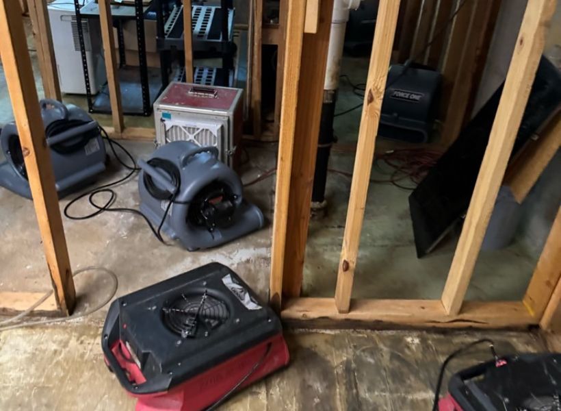 utility room - drying process