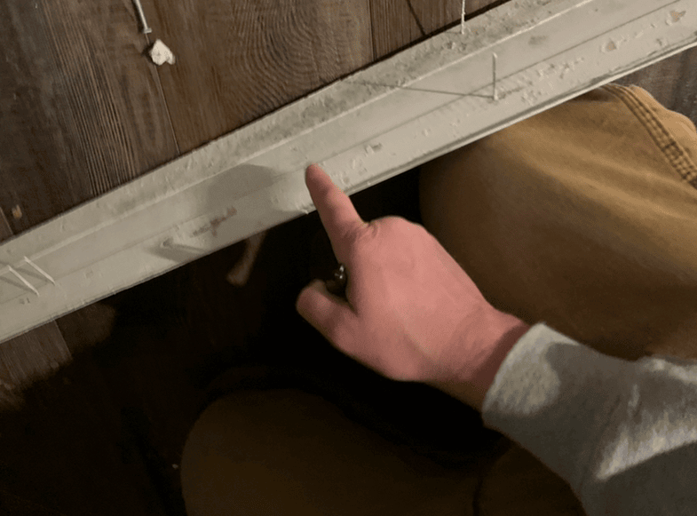 water damage trim