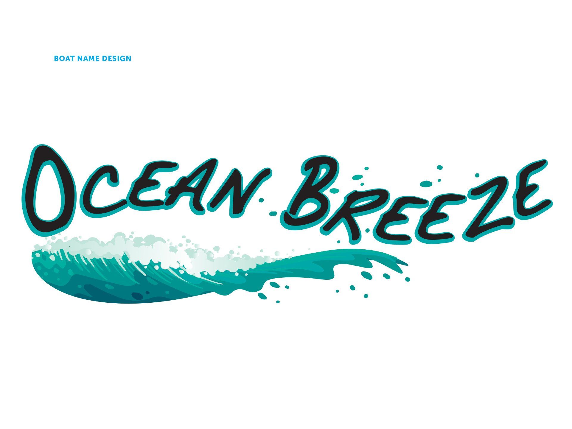 boat name design ocean breeze