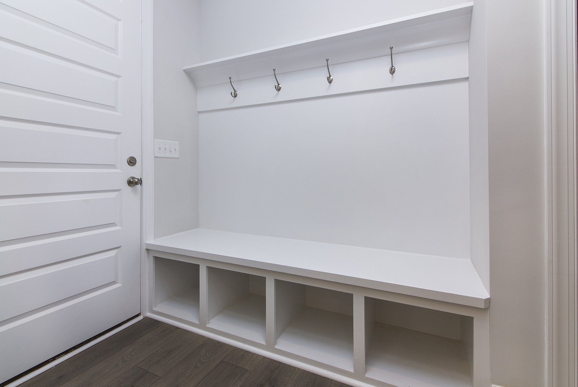 photo of the Kingston Plan by RyKar Homes - drop zone off garage