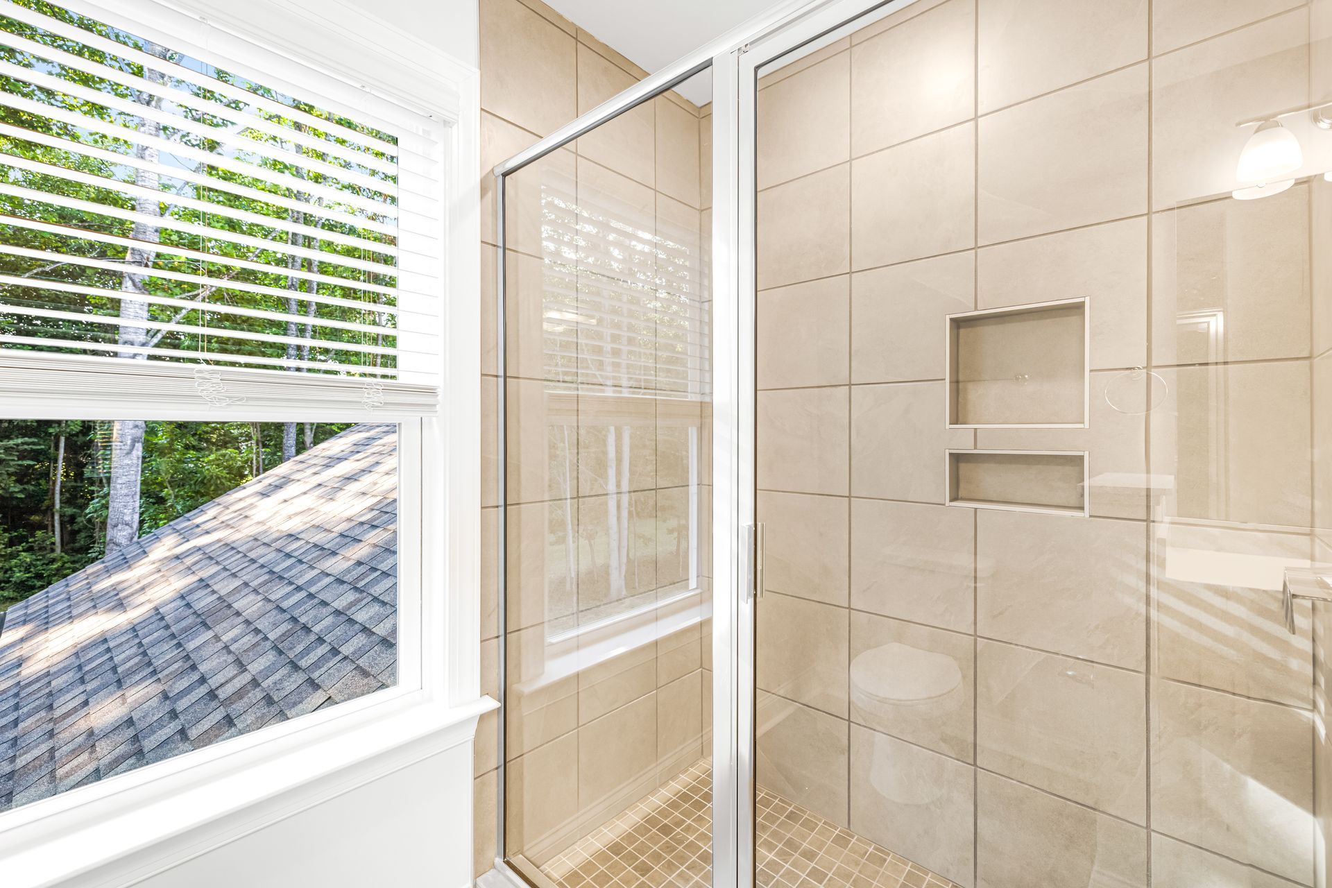 photo of Belmont floorplan bathroom shower