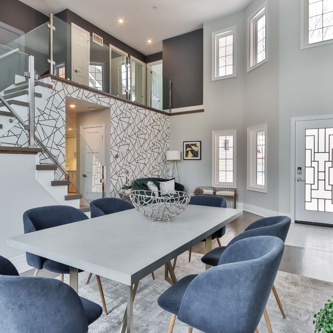 Dining Room With Marble Wall — Boca Raton, FL — National Home Building & Remodeling Corp.