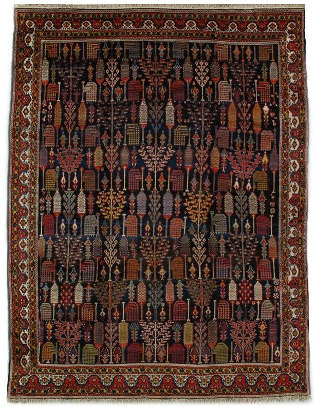 Antique Bakhtiari rug, 13' x 16'10