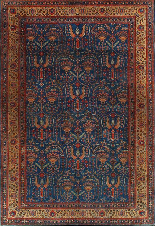Antique Persian Tabriz rug, 8'1