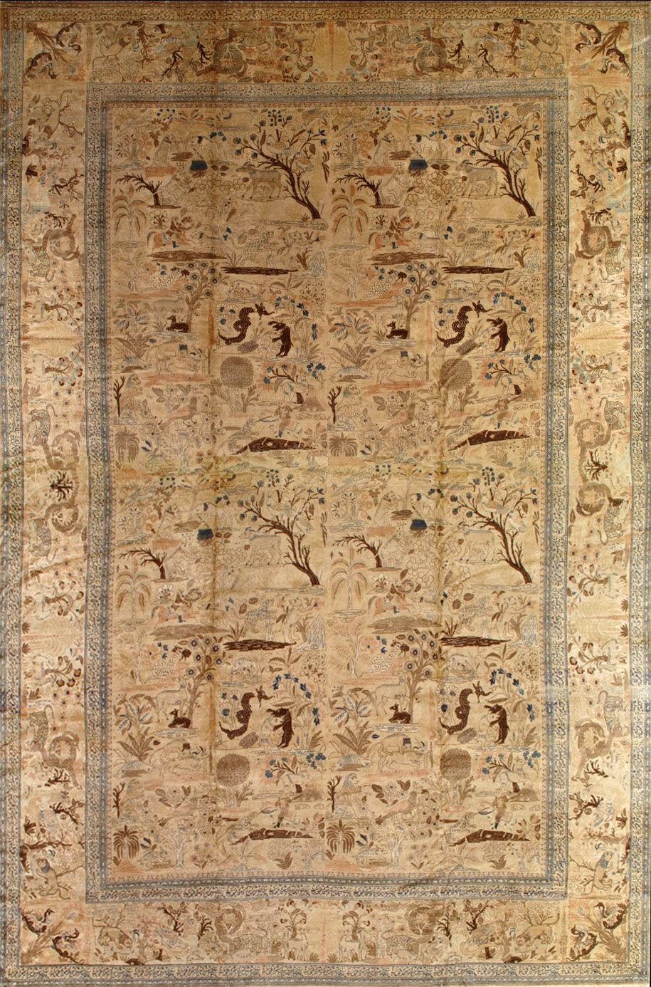 Antique Tabriz Hajijalili rug, 13' x 19', First Rugs