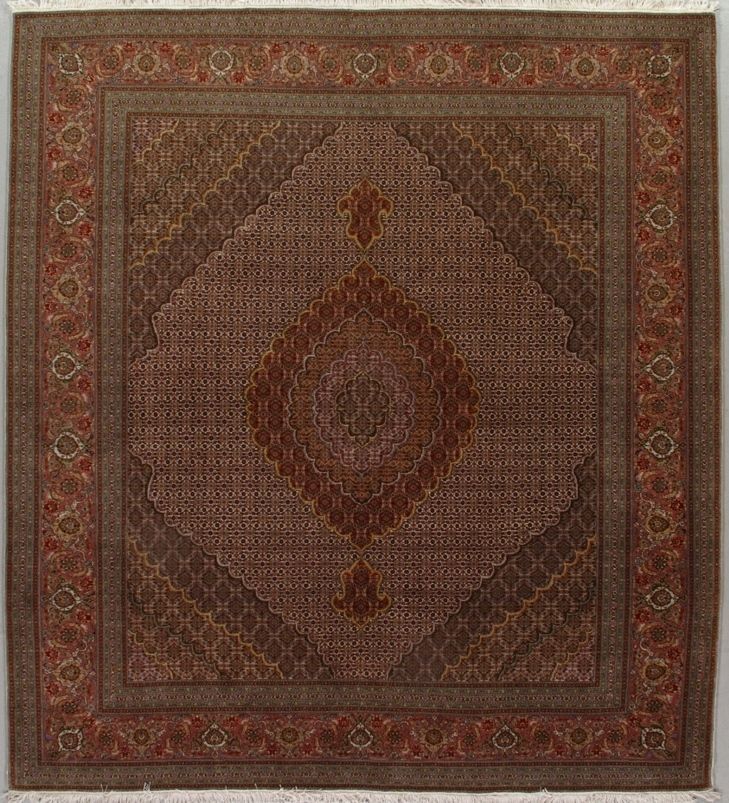 Persian Tabriz With Silk rug, 8'5