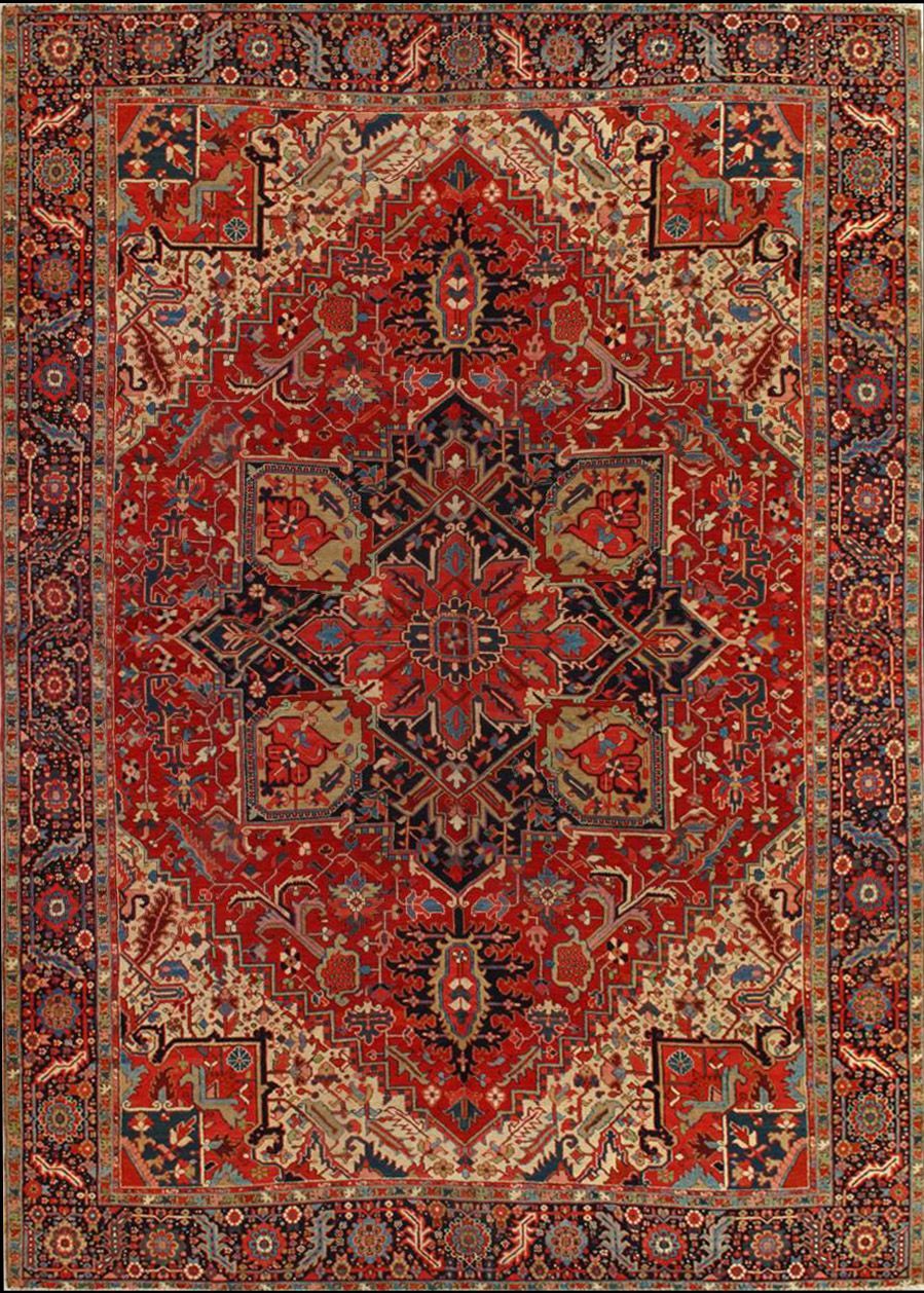 Antique Serapi rug, 11'7