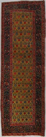 Antique Bijar rug, 3'7