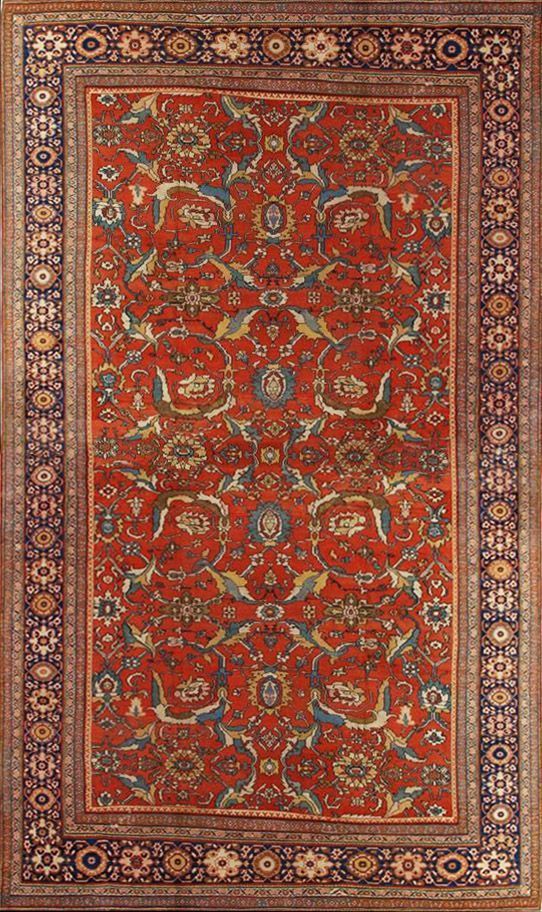 Antique Sultanabad rug, 11'11