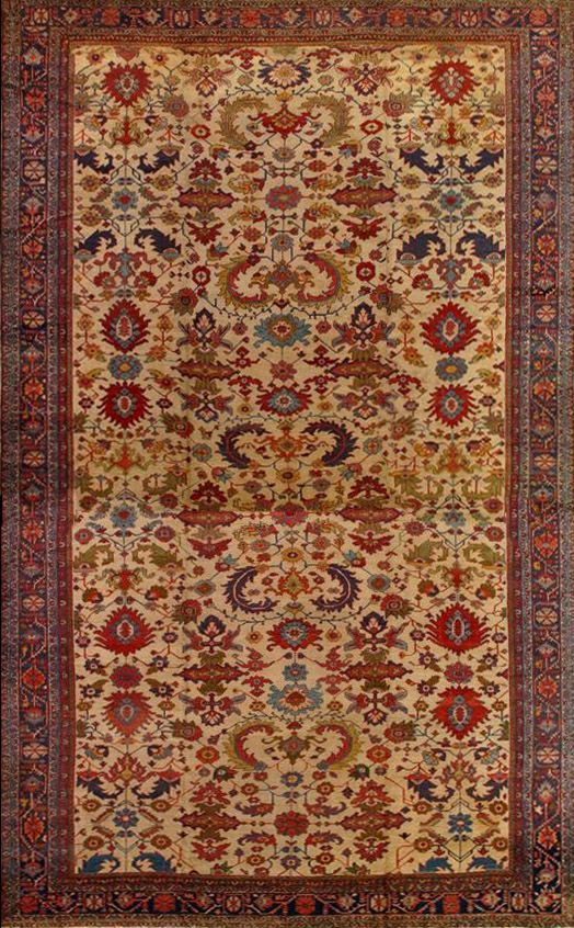 Antique Heriz rug, 11'10