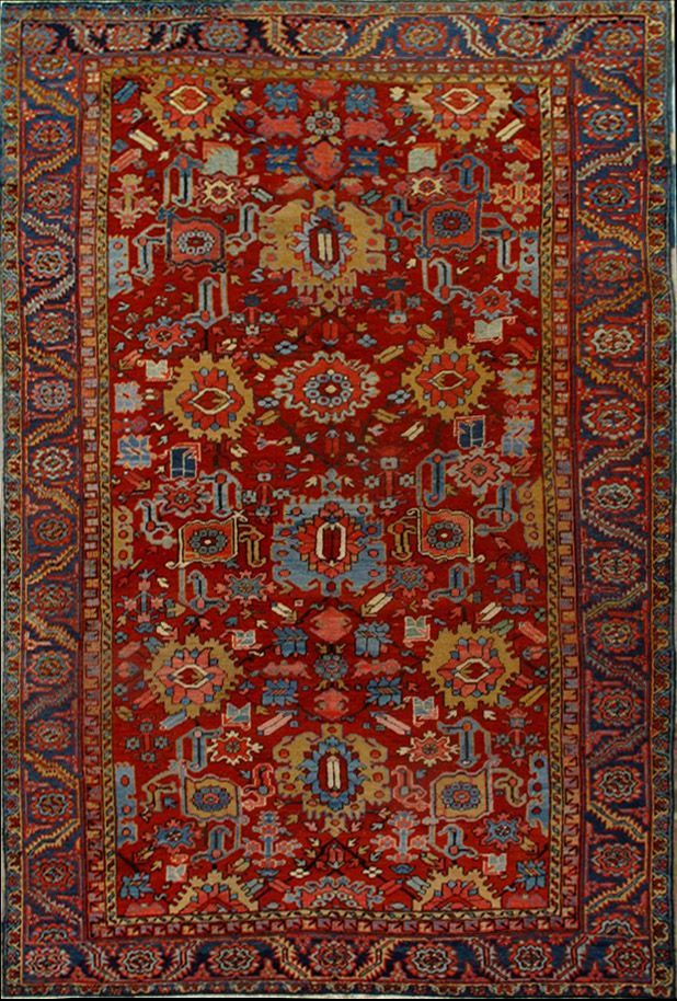Antique Heriz rug, 7'10