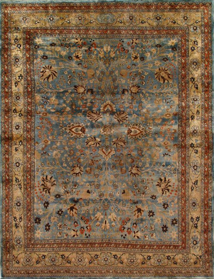 Antique Mashad rug, 9'10