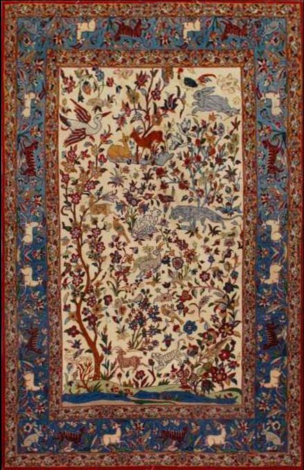 Persian Isfahan rug, 3'6" X 5'6", First Rugs