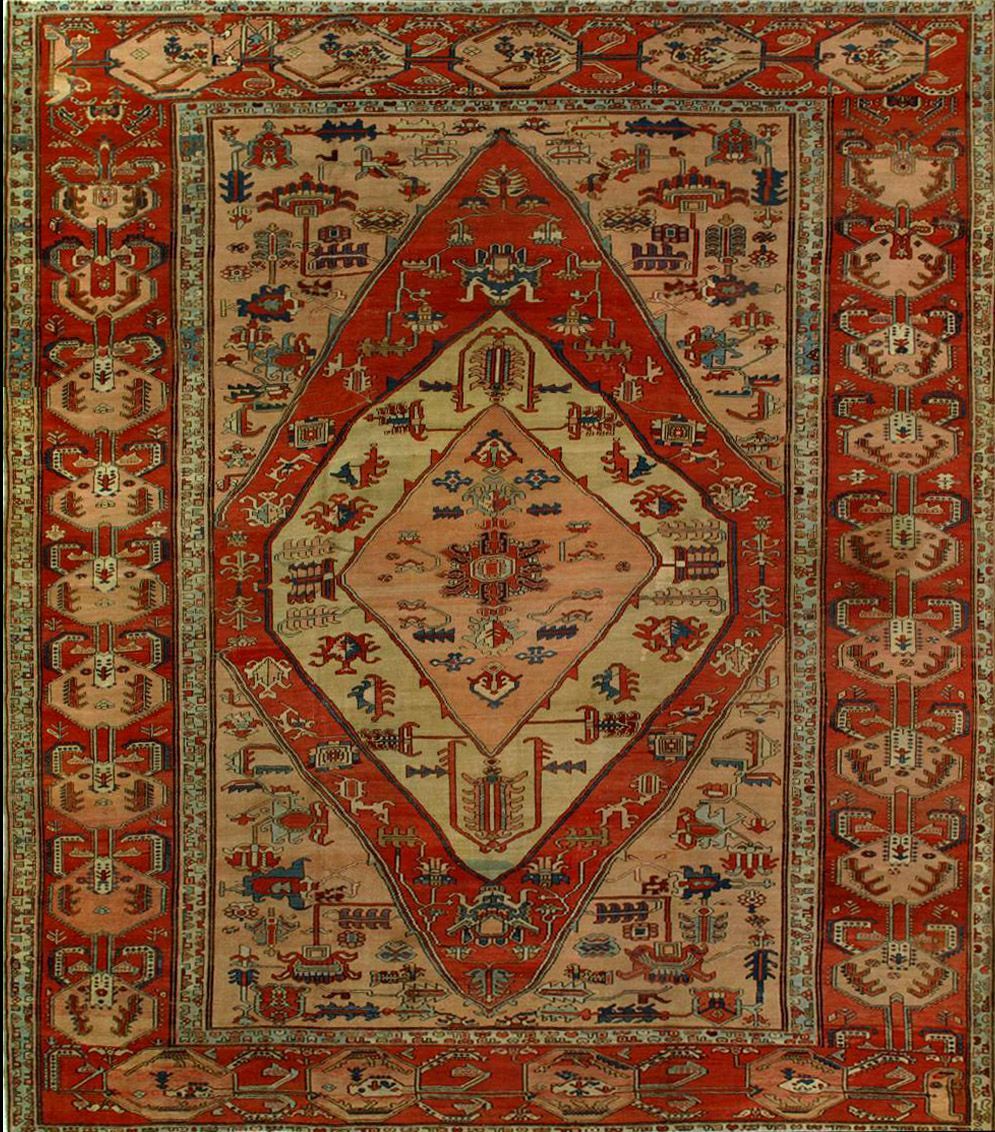 Antique Bakhshaish rug, 11'9