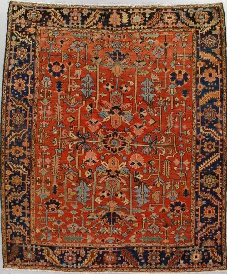 Antique Heriz rug, 9'1" x 11'1", First Rugs