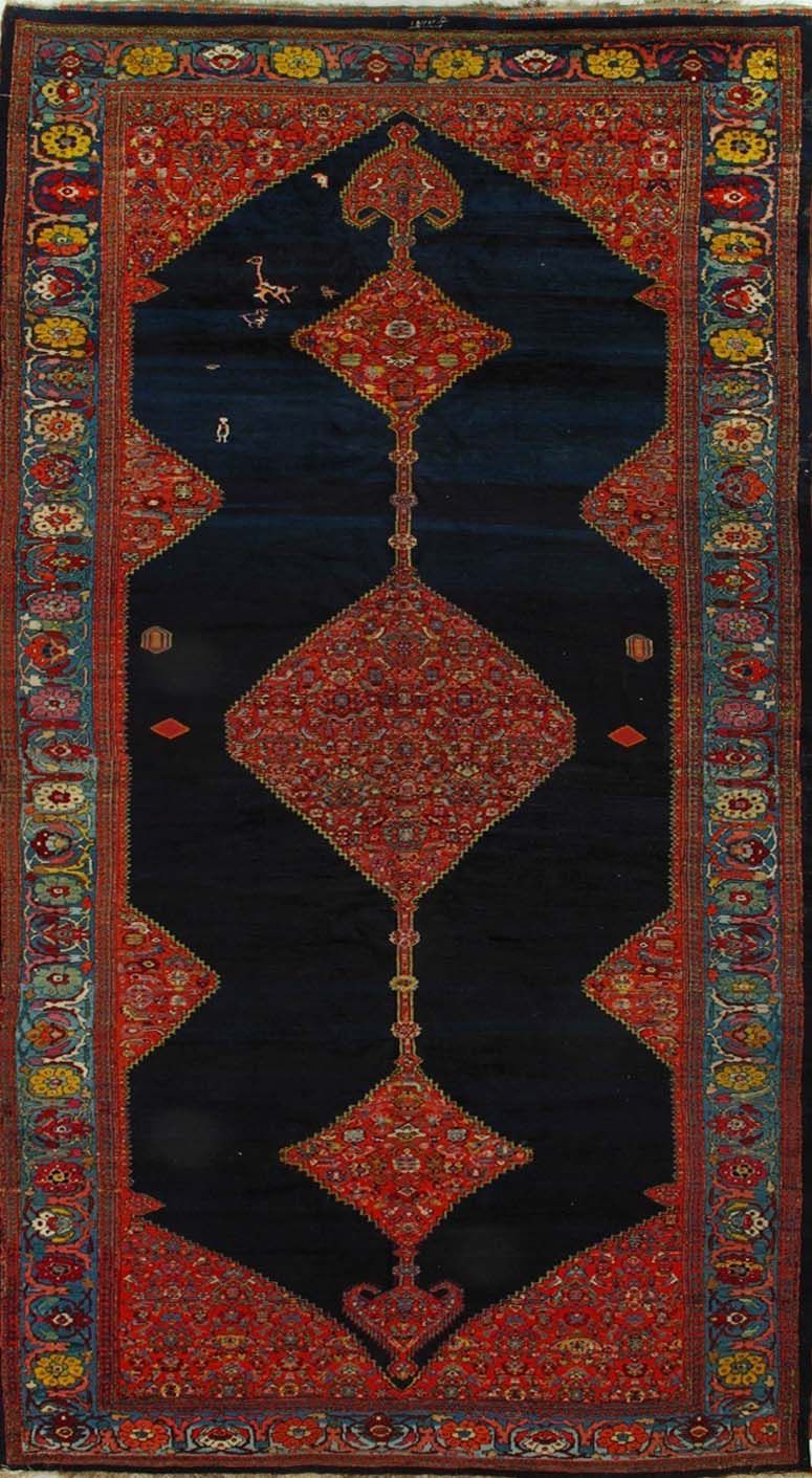 Antique Kurdish rug, 8'8
