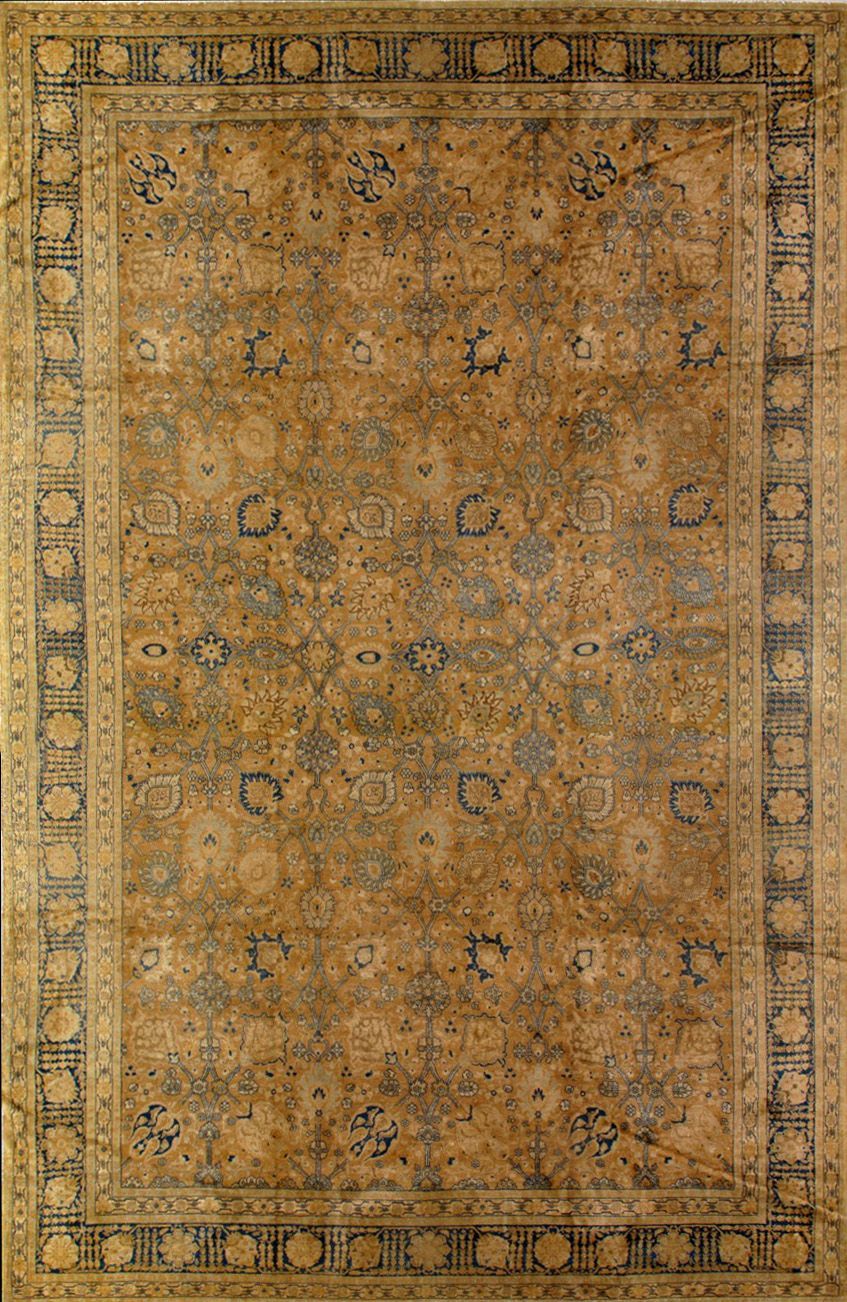 Antique Persian Tabriz rug, 11' X 16'3