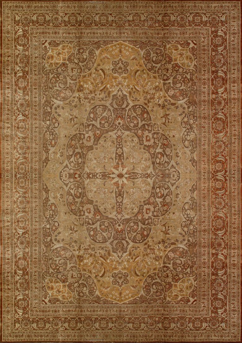 Antique Tabriz rug, 11' x 16'3