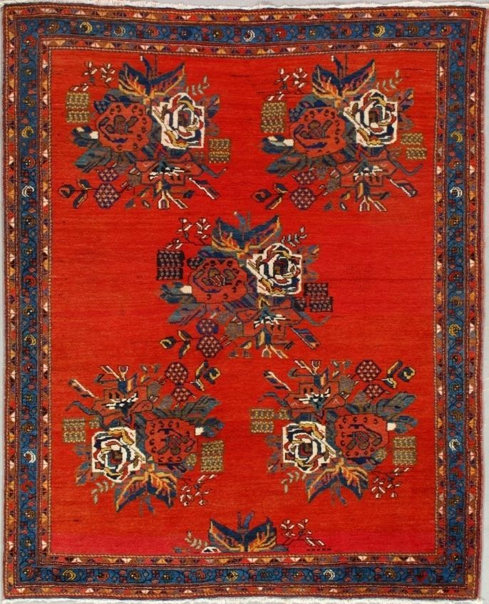 Persian Afshar rug, 5'6