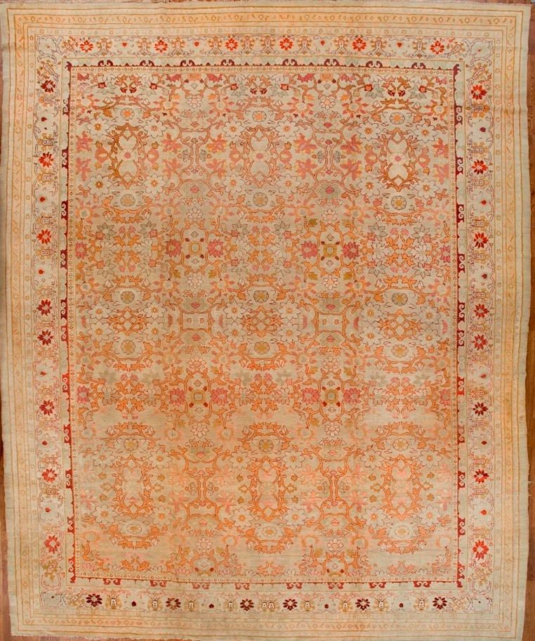 Antique Agra rug, 14'9