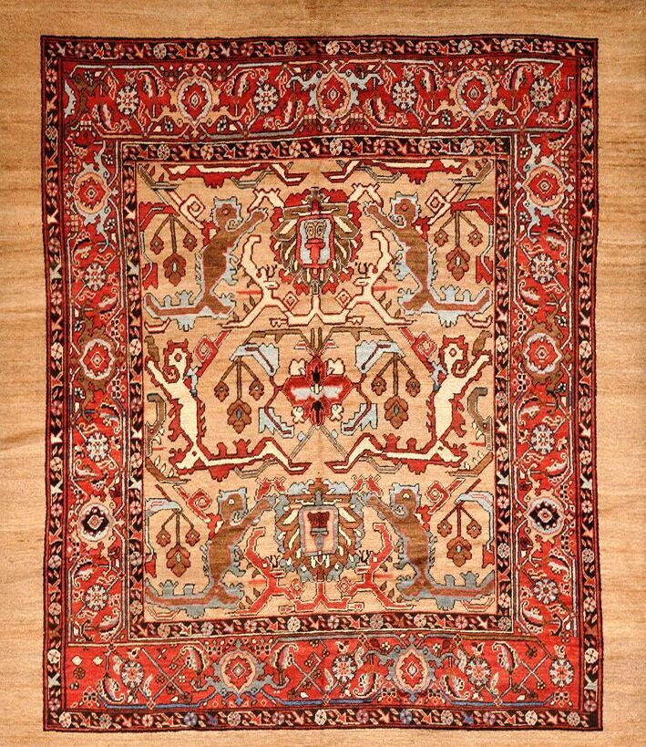 Antique Bakhshaish rug, 6' x 7', First Rugs