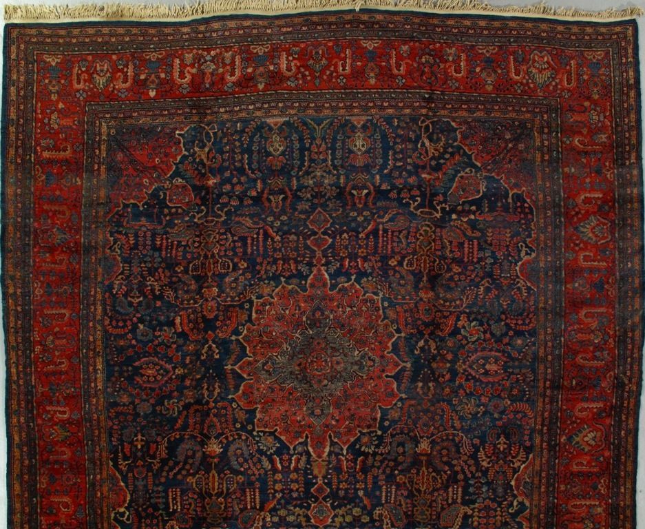 Antique Farahan Sarouk rug, 12' x 13'8
