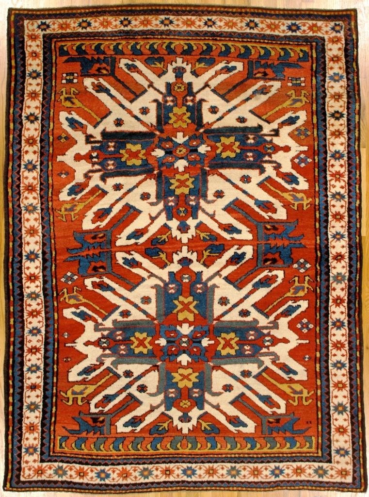 Antique Kazak rug, 5'3