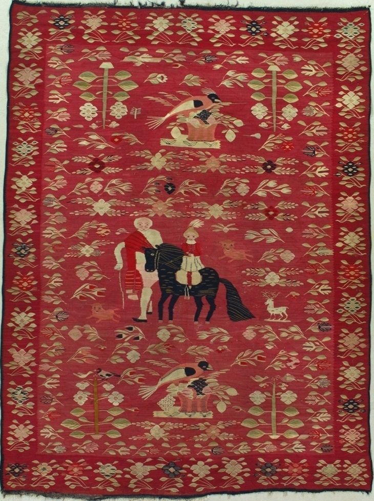Antique Bessarabian Kilim rug, 6'5