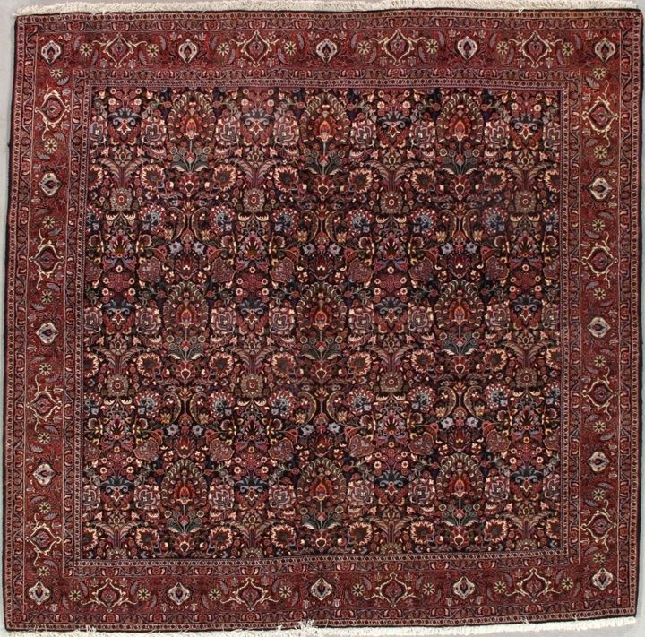 Persian Bijar rug, 8'2" X 8'2", First Rugs