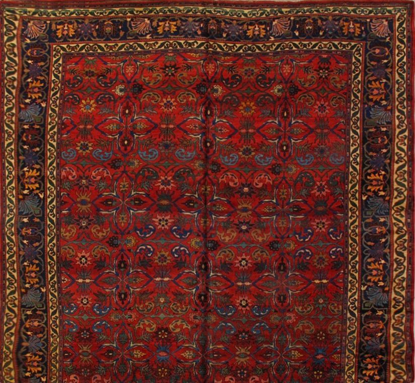 Antique Bijar rug, 11'11