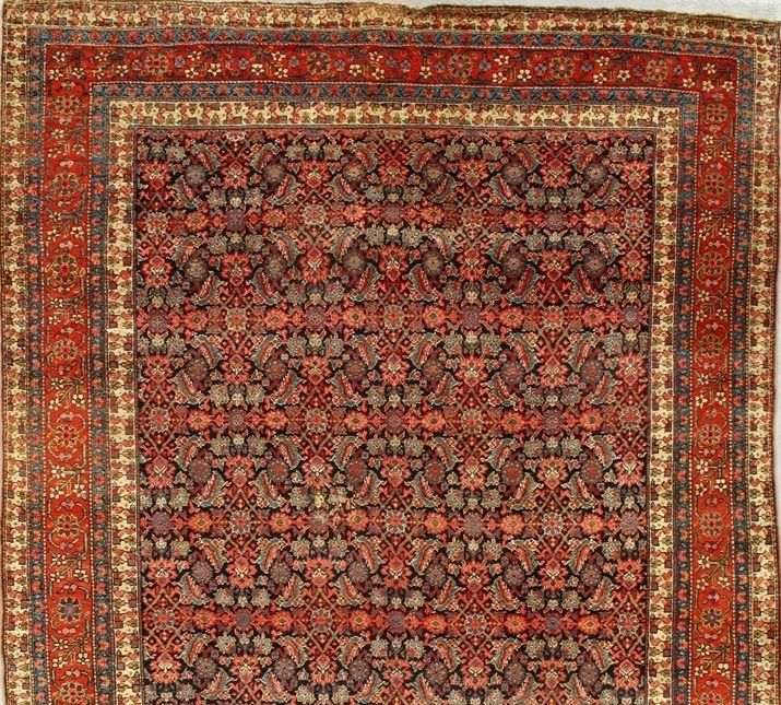 Antique Bijar rug, 7'8