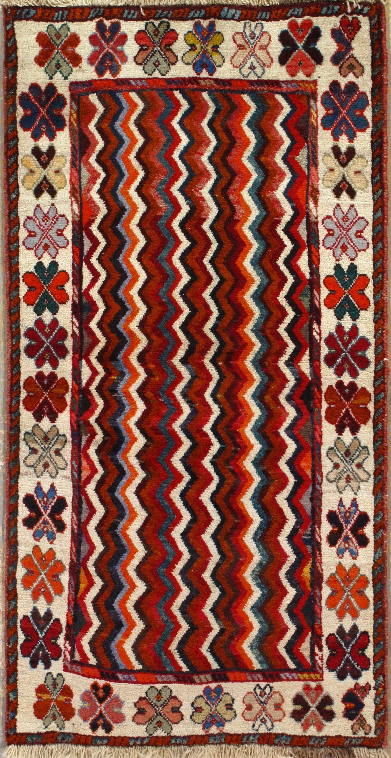 Vintage Persian Gabbeh rug, 2'6