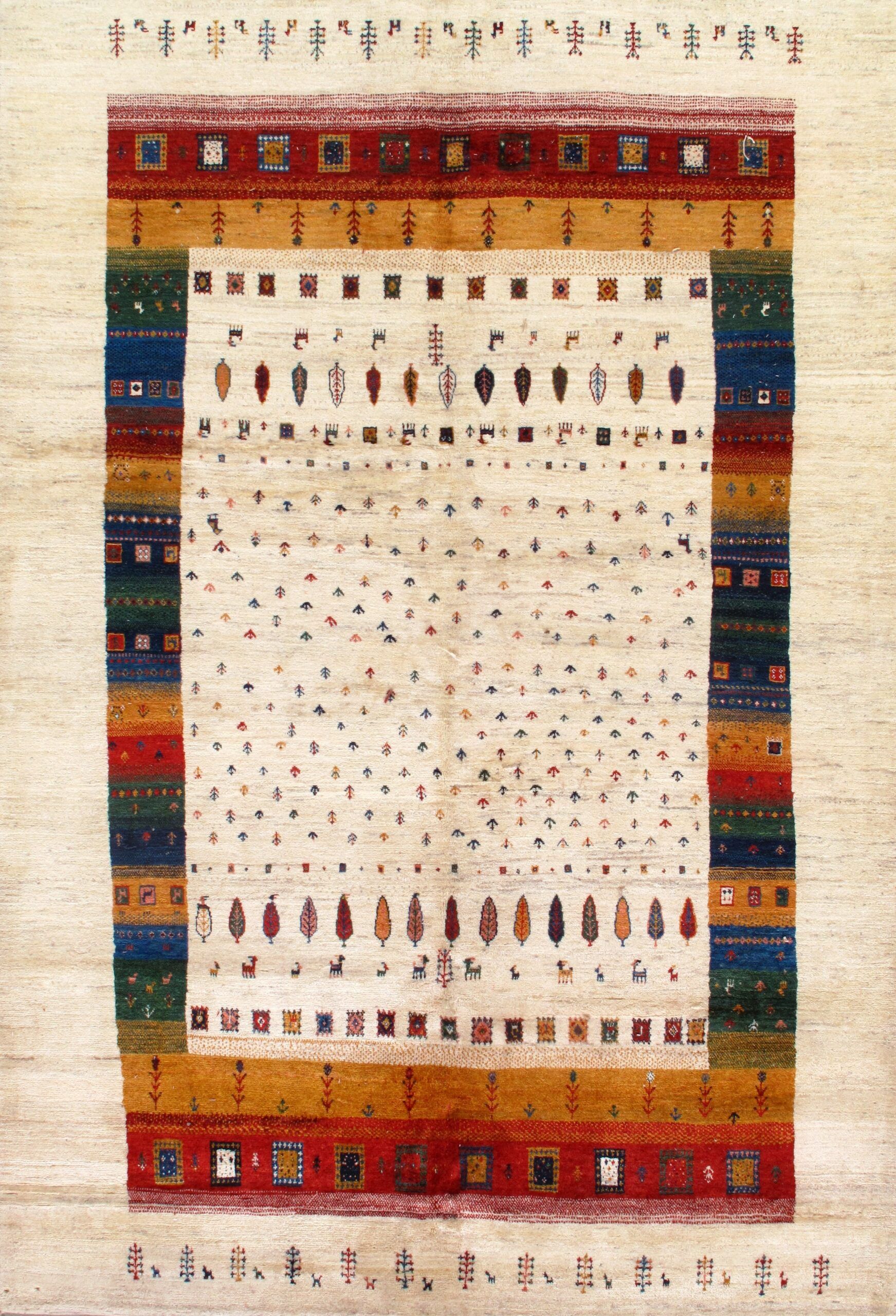 Gabbeh rug, 5'7" x 8'2", First Rugs