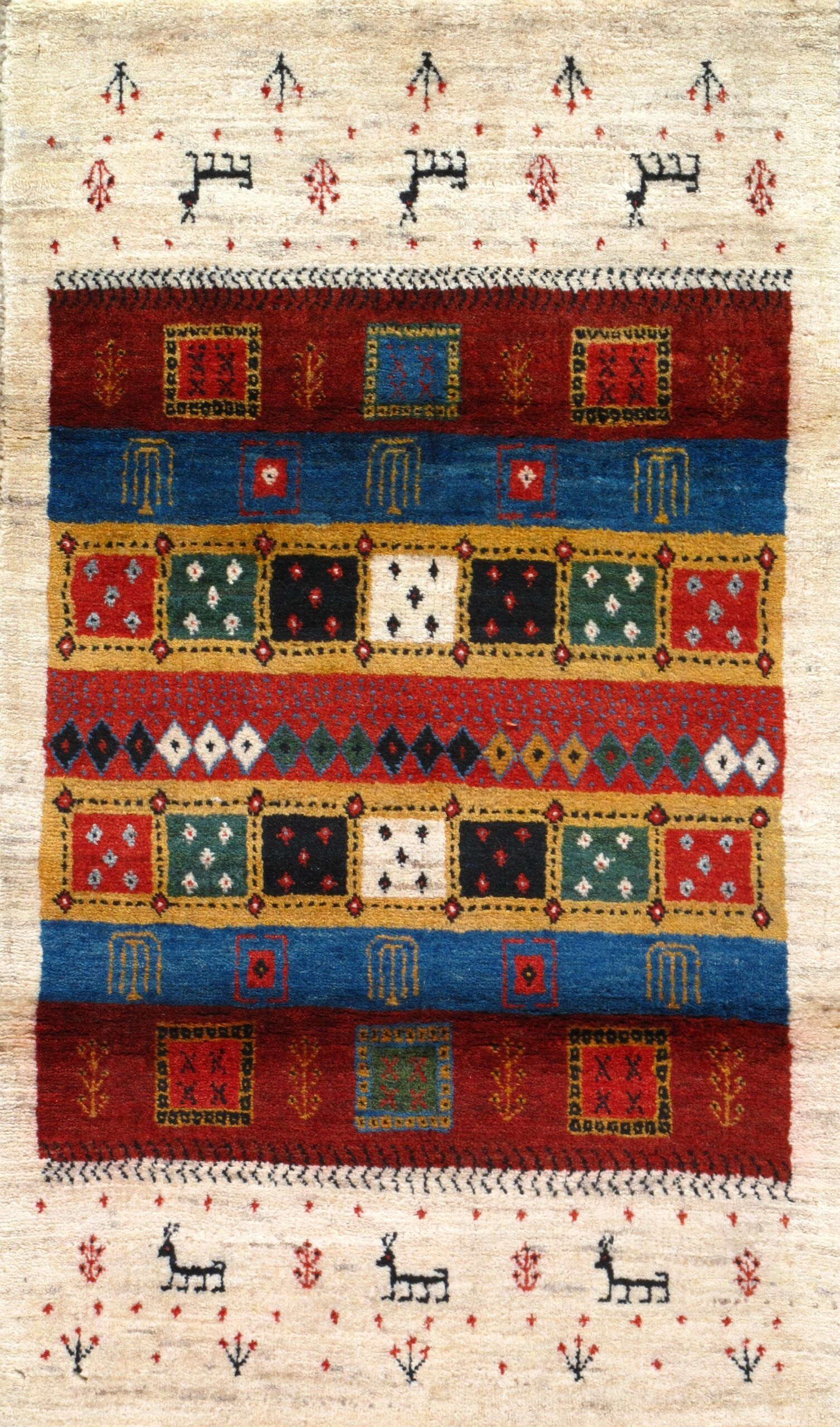 Gabbeh rug, 2' x 3'5