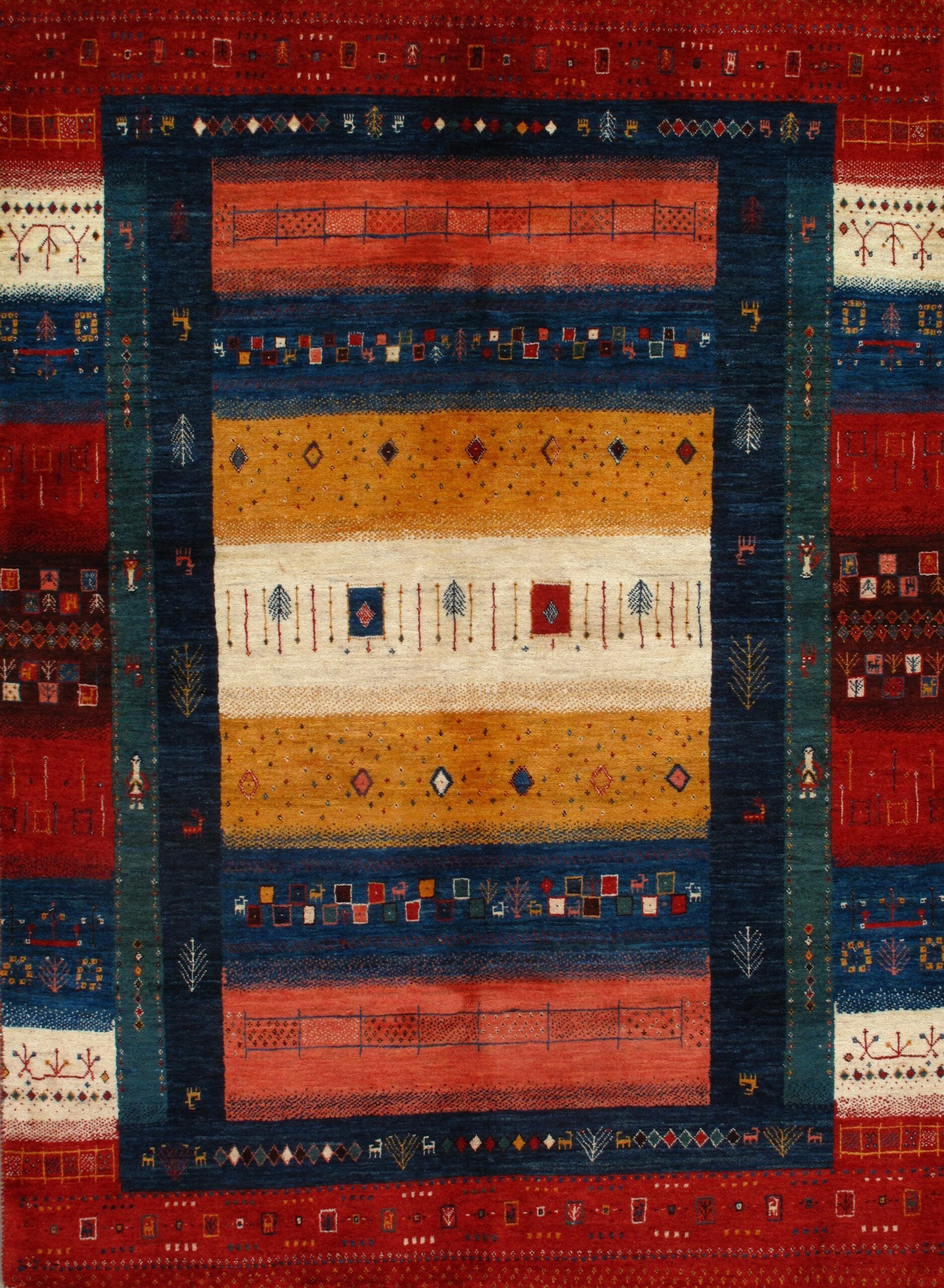 Gabbeh rug, 4'10" x 6'7", First Rugs